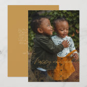 Nieuwejaarskaart met Starburst-foto Kaart (Voorkant / Achterkant)