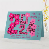 NIEUWEJAARSWENS 2024 VAN ZUSTER KAART (Gele Bloem)