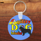 Nieuwfoundland Agility Cadeaus Sleutelhanger (Voorkant)