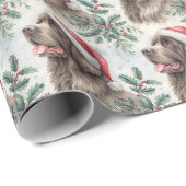 Nieuwfoundlander Kerst Inpakpapier (Rol Hoek)