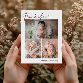 Nieuwgeboren Foto Bedankkaart Postkaart