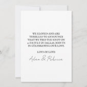 Nieuwgehuwden van de krant: aankondigingen van nie (Achterkant)