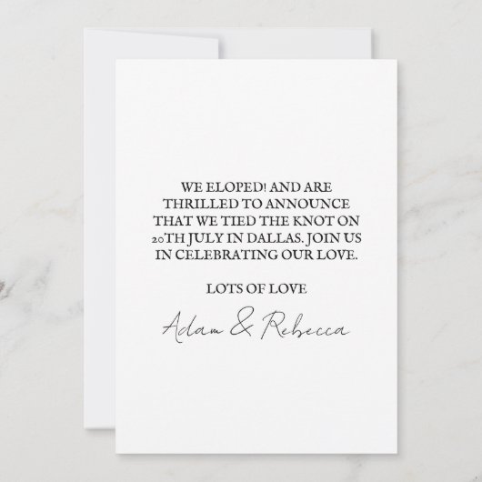 Nieuwgehuwden van de krant: aankondigingen van nie (Achterkant)