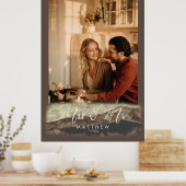 Nieuwgetrouwd Mrs&Meneer Rocky Landschapsfoto Poster (Keuken)