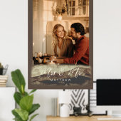 Nieuwgetrouwd Mrs&Meneer Rocky Landschapsfoto Poster (Thuiskantoor)