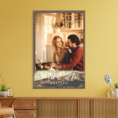Nieuwgetrouwd Stel Mevrouw&Heren Rocky Landschapsf Canvas Afdruk (Insitu (Woonkamer))