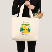 nieuwheid | Festive Pudding | GRENADA-VLAG Grote Tote Bag (Voorkant (product))