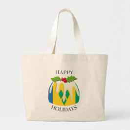 nieuwheid | Festive Pudding | STVINCENT-VLAG Grote Tote Bag