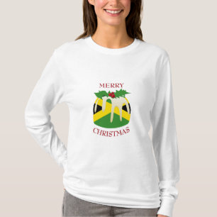 nieuwheid JAMAICAANSE VLAG kerstpudding T-shirt