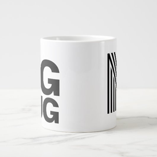 nieuwheid jumbocup | Aangepaste naam en Initiaal Grote Koffiekop (Voorkant)