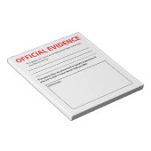 Nieuwheid Officieel Bewijs Grappig Notitieblok 2 (Schuin)