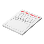 Nieuwheid Officieel Bewijs Grappig Notitieblok 2 (Linkerzijde)