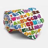Nieuwheid van alfabet stropdas (Opgerold)