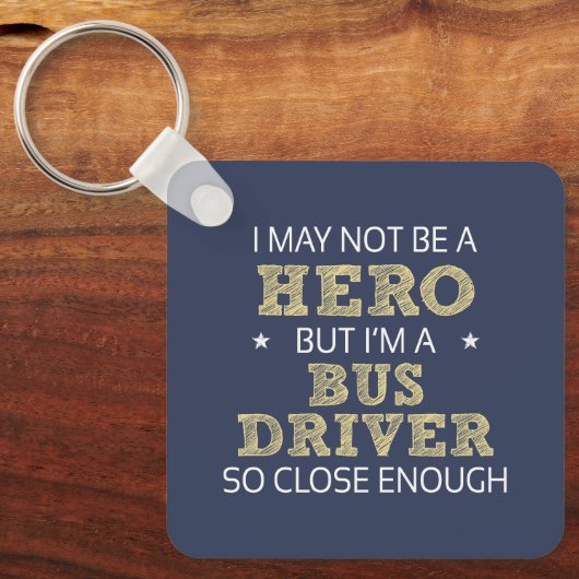 Nieuwheid van buschauffeur sleutelhanger (Voorkant)