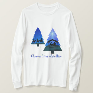 Nieuwheid van de kerstboom: Oh, laten we hem aanbi T-shirt