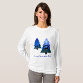 Nieuwheid van de kerstboom: Oh, laten we hem aanbi T-shirt (Voorkant volledig)