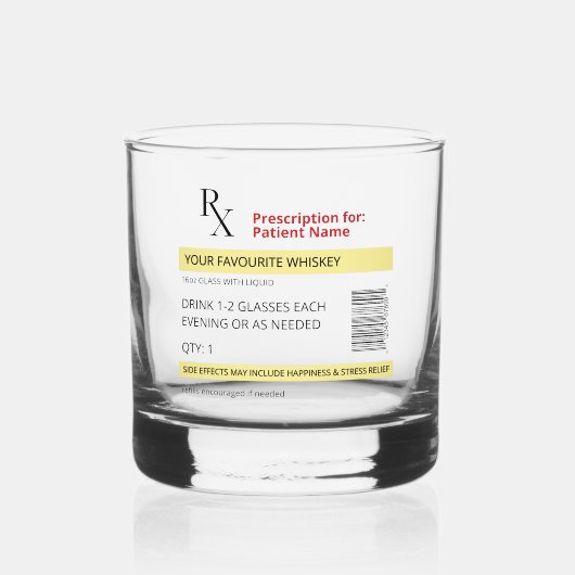 Nieuwheid Voorschrift Whiskey Glass  Whisky Glas (Voorkant)