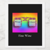 Nieuwheid wijnglazen Fijne wijn Wijn Etiket (Enkel label)