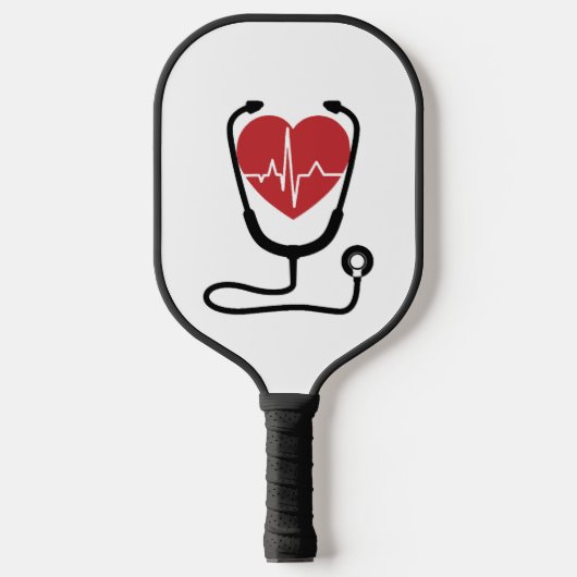 Nieuwigheid Doctor Verpleegkundige Gift Cool Pickleball Paddle (Voorkant)