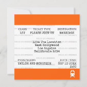 Nieuwigheid gepersonaliseerde Britse trein bruilof Kaart (Voorkant)