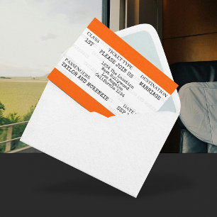Nieuwigheid gepersonaliseerde Britse trein bruilof Kaart