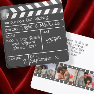 Nieuwigheid gepersonaliseerde film Clapperboard br Kaart