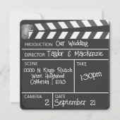 Nieuwigheid gepersonaliseerde film Clapperboard br Kaart (Voorkant)