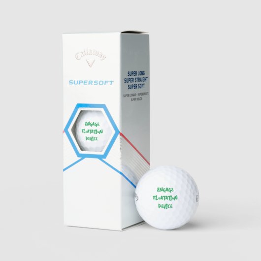 Nieuwigheid Gezegde golfballen (Verpakking)