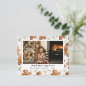 Nieuwigheid Gingerbread Heren Vakantiefoto Briefkaart (Staand voorkant)