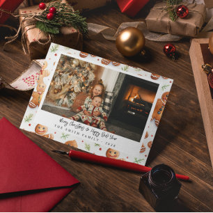 Nieuwigheid Gingerbread Heren Vakantiefoto Kaart