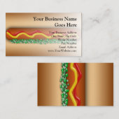 Nieuwigheid Hot Dog Graphic Vending Restaurant Ete Visitekaartje (Voorkant / Achterkant)
