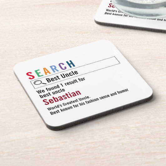 Nieuwigheid Internet Zoekresultaat gepersonaliseer Bier Onderzetter (Linkerzijde)