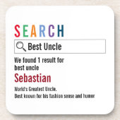 Nieuwigheid Internet Zoekresultaat gepersonaliseer Bier Onderzetter (Voorkant)