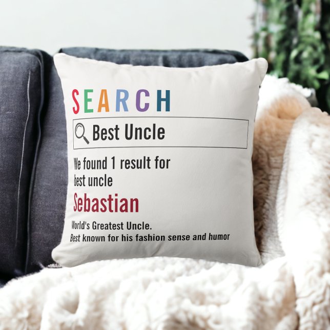 Nieuwigheid Internet Zoekresultaat gepersonaliseer Kussen (Novelty Internet Search Result Personalized Throw Pillow from Ricaso)