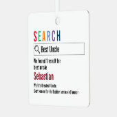 Nieuwigheid Internet Zoekresultaat gepersonaliseer Metalen Ornament (Voorkant links)