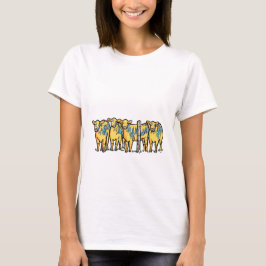 Nieuwigheid Koegrafiek T-shirt Ruikt Als Geld Zegg