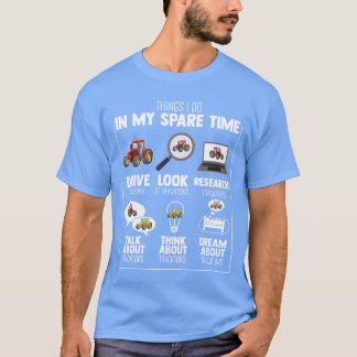 Nieuwigheid Mijn Spareimes Rijdende tractor Boerde T-shirt