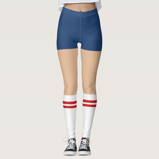 Nieuwigheid Nerdy Shorts en Tube Sokken Leggings (Voorkant)