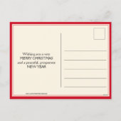 Nieuwigheid PUDDING OP DE GLITZ Corporate Christma Feestdagenkaart (Achterkant)