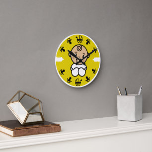 Nieuwigheid Schattigee Nieuwe Baby Gift Ronde Klok