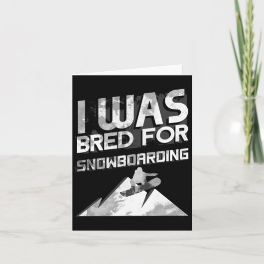 Nieuwigheid Snowboarder Snowboard Gift Kaart (Voorkant)