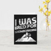 Nieuwigheid Snowboarder Snowboard Gift Kaart (Gele Bloem)