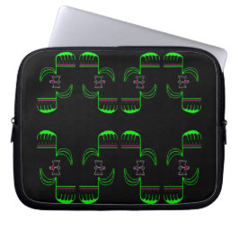Nieuwigheid Venus Flytrap Print Electronics Bag Laptop Sleeve