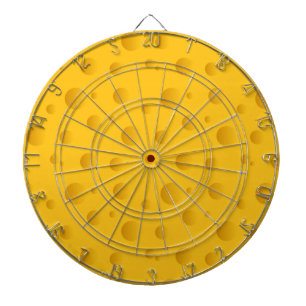 Nieuwigheidskaas geel design dartboard dartbord