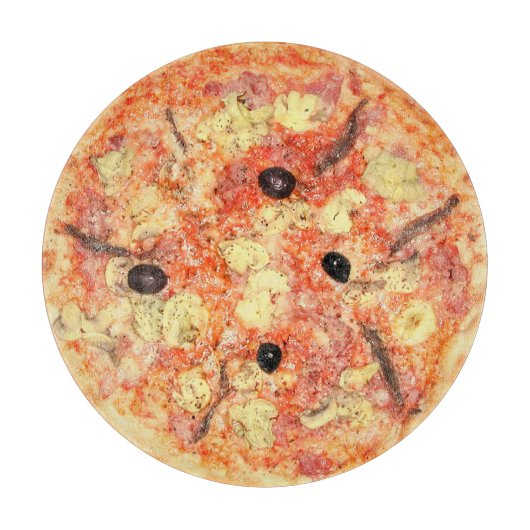 nieuwigheidspizza snijplank (Voorkant)