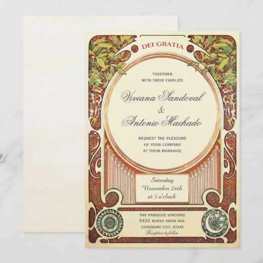  nieuwigheidsuitnodigingen i kaart (Voorkant / Achterkant)