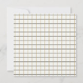 Nieuwjaar 10: Fotovierkant Gold Black Kaart (Achterkant)