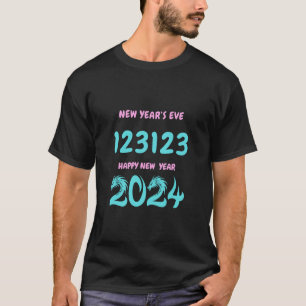 Nieuwjaar 123123 Gelukkig Nieuwjaar 2024 T-shirt