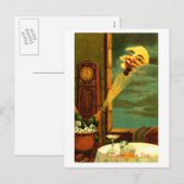 Nieuwjaar 1908 van Champagne Feestdagenkaart (Voorkant / Achterkant)