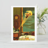 Nieuwjaar 1908 van Champagne Feestdagenkaart (Staand voorkant)